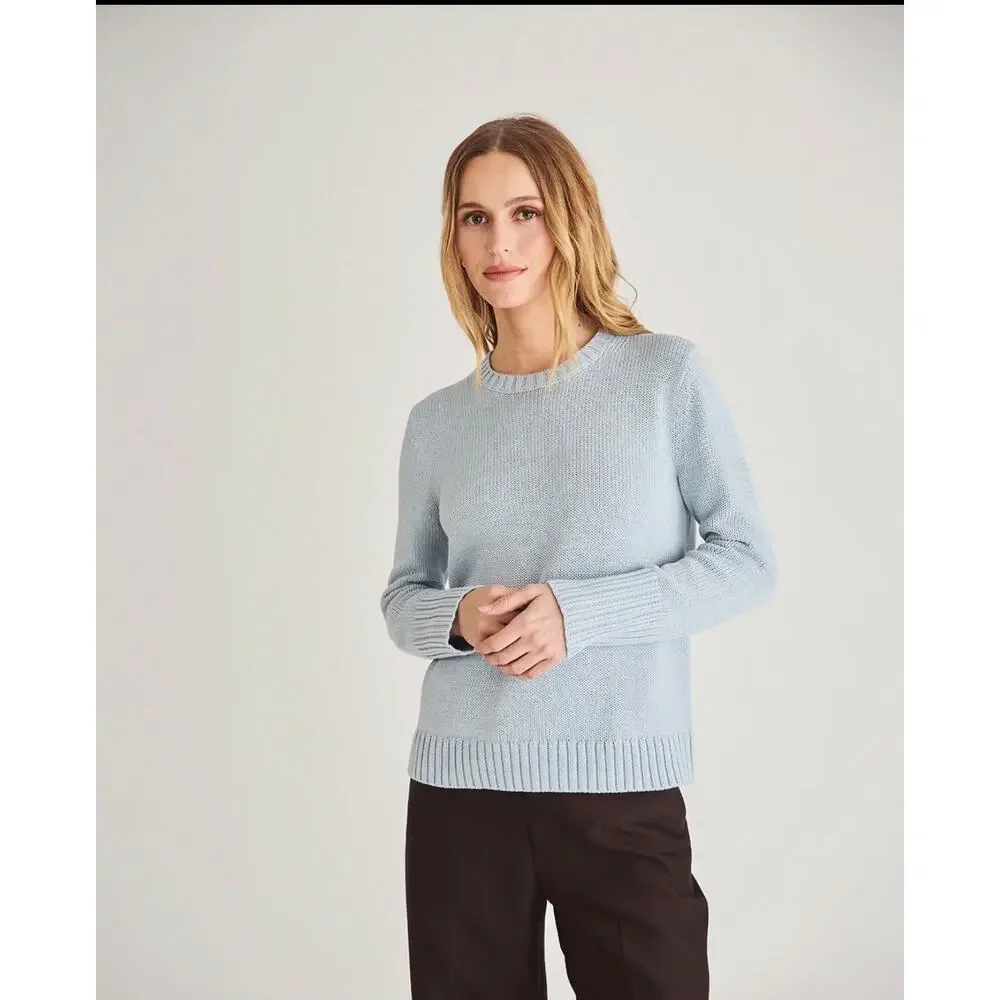 State of Cotton NYC Addison Sweater Sky Blue Size M NWOT w/dust bag